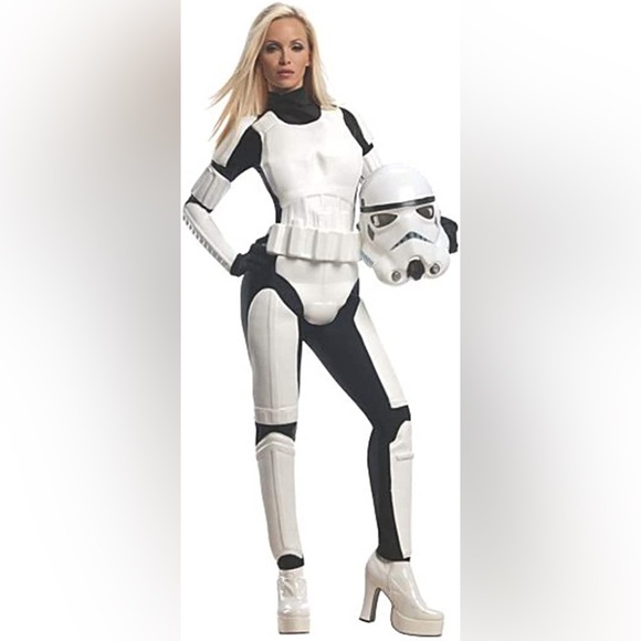 Ladies Stormtrooper Costume Star Wars Fancy Dress Womens Adult Outfit - Picture 1 of 1
